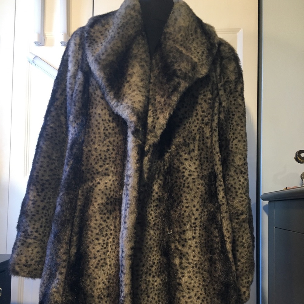 Faux Fur Coat 1X